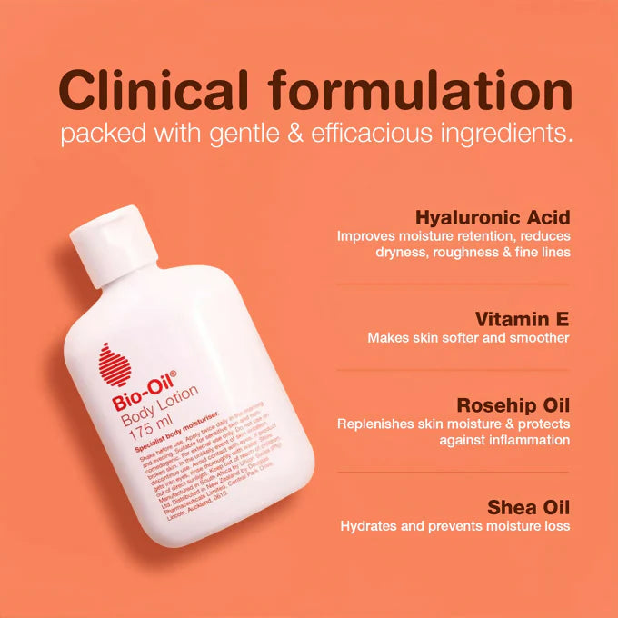 Bio-Oil Body Lotion 250ml daily hydration for dry rough skin Health Boutique