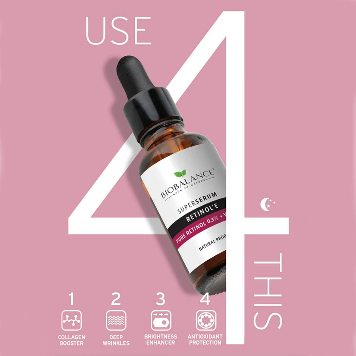 Bio Balance Pure Retinol 0.3% + Vitamin E 2% Super Serum 30ml