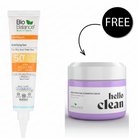Bio Balance Aknsun Mattifying Aqua Fusion Dry Touch 50+spf 40ml + Free Hello Clean 100ml