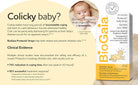 BioGaia Protectis Baby Drops – probiotic supplement for infants to relieve colic, gas, and boost immunity – 5ml bottle available at HealthBoutiqueJO.com 
BioGaia Probiotic drops packaging with text about colicky babies and clinical evidence.