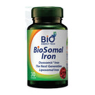 Bio Energy BioSomal Liposomal Iron Capsules 30 mg with Quatrefolic, B6 & B12 for Hemoglobin and Red Blood Cell Support, 30 Capsules, Halal Certified Supplement