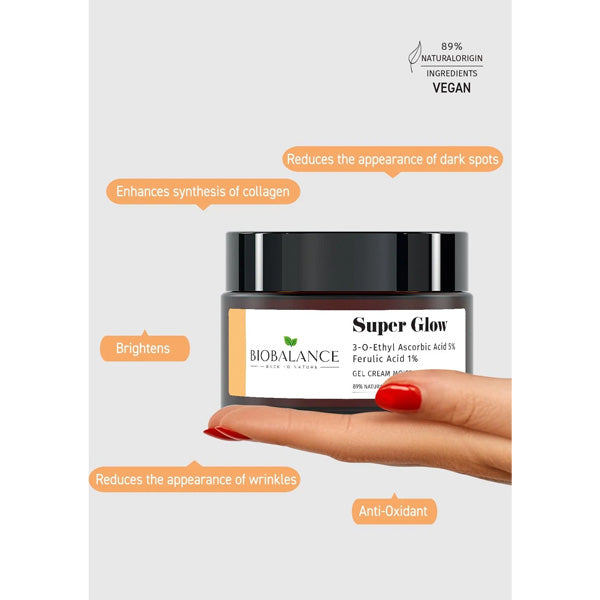 Bio Balance Gel Cream Moisturizer Super Glow 50ml + Free Spatula