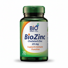 Bio Energy Bio Zinc 25 mg chelated zinc bisglycinate immune skin support 30 capsules Health Boutique