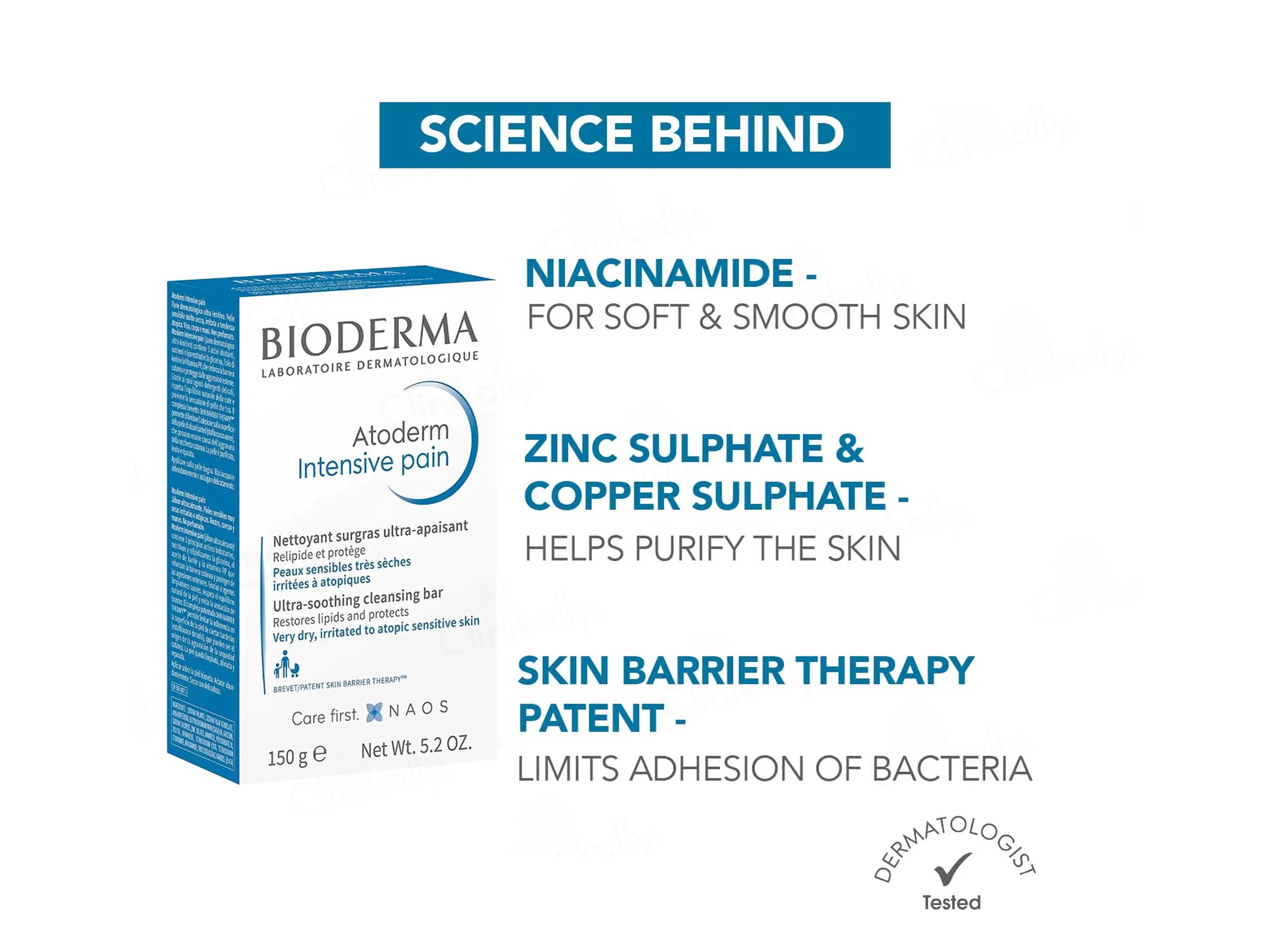 Bioderma Atoderm Intensive Pain 150g cleansing bar very dry atopic skin Health Boutique