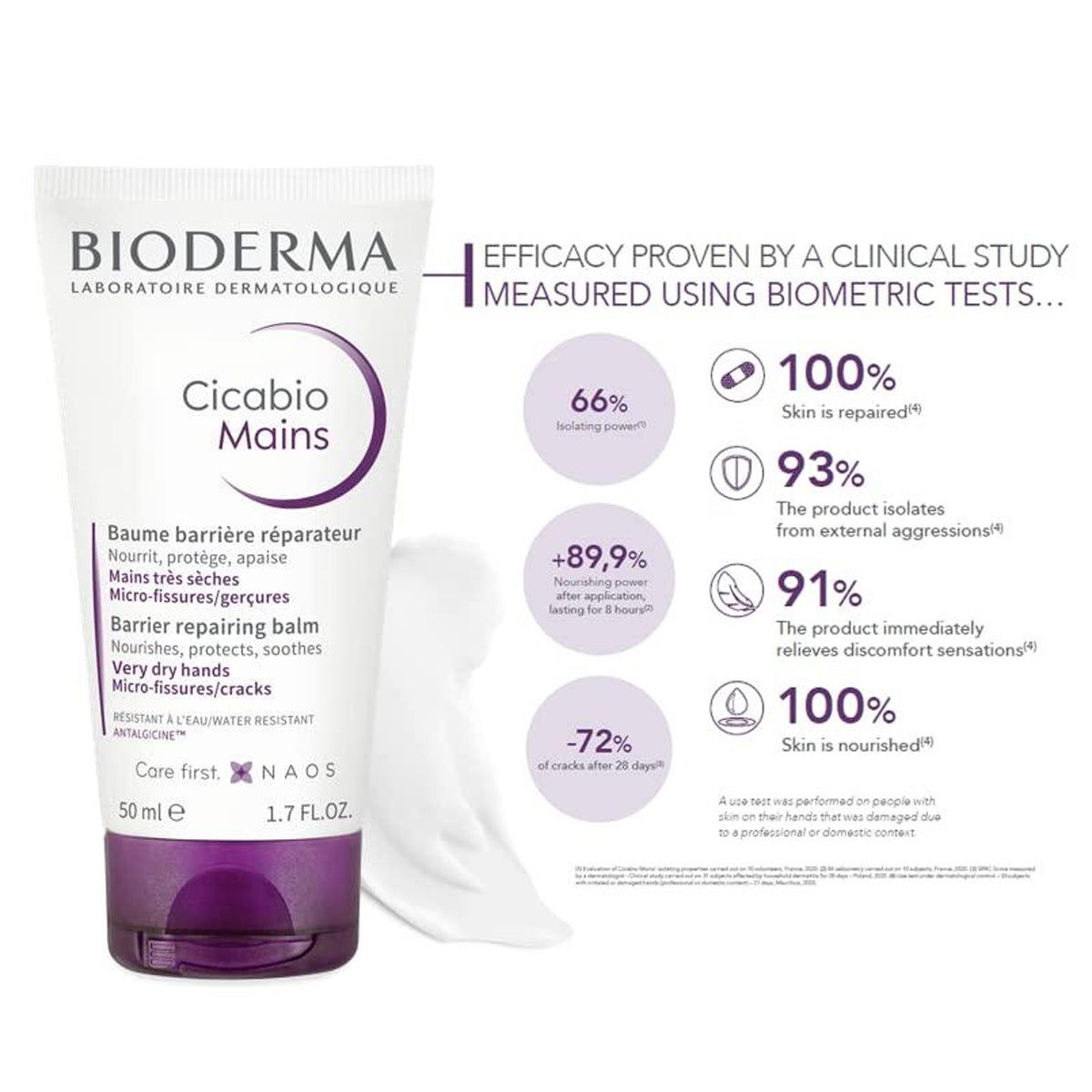 Bioderma Cicabio Mains 50ml repairing hand cream dry damaged skin hydration Health Boutique
