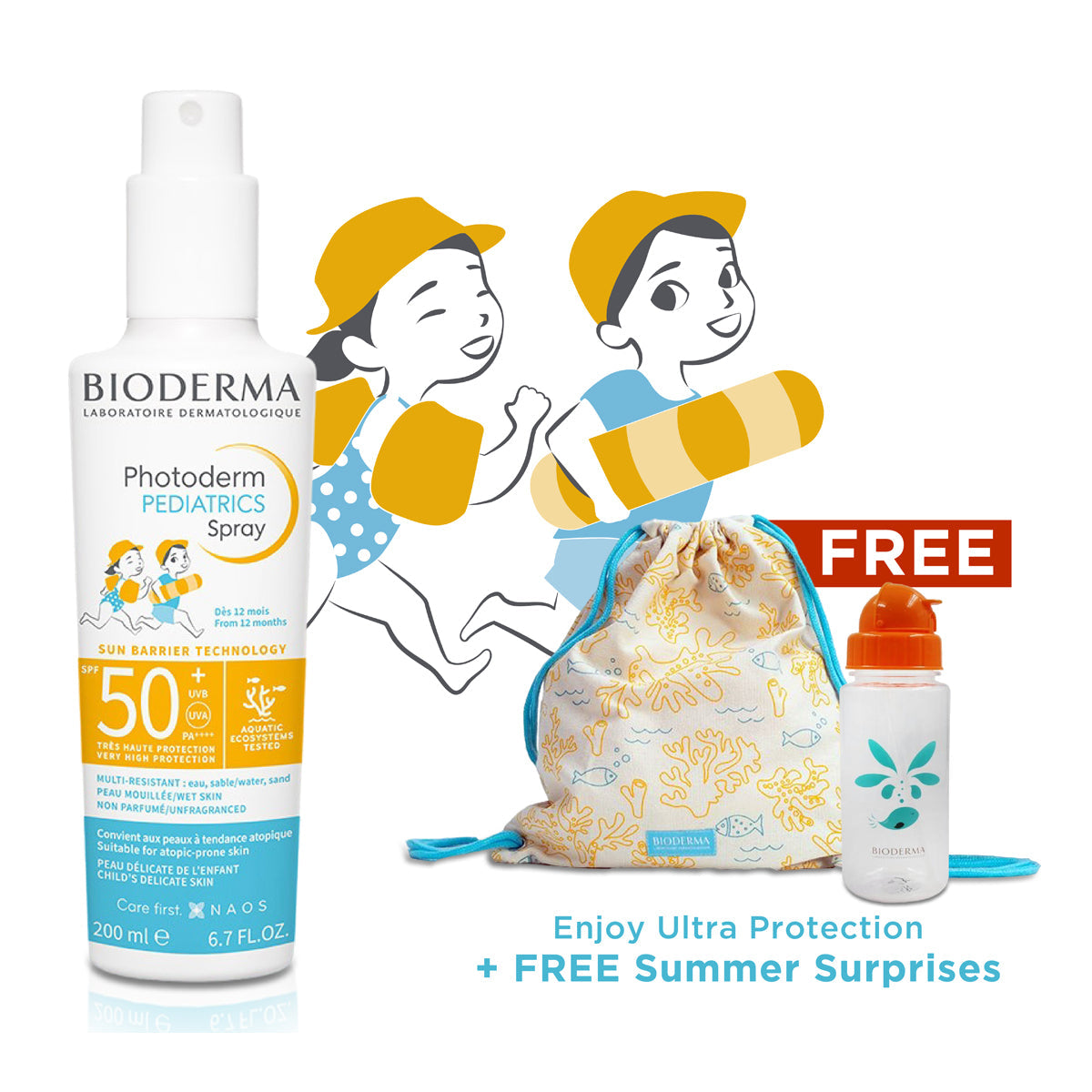 Bioderma Photoderm Pediatrics SPF50+ kids sunscreen milk high protection sensitive skin Health Boutique