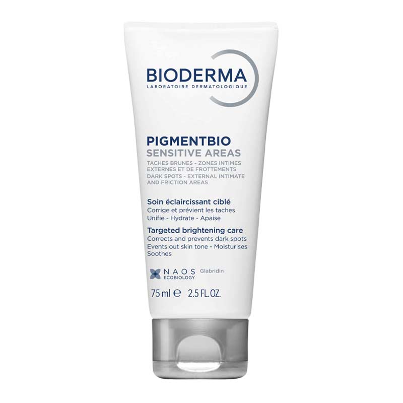 Bioderma Pigmentbio Sensitive Areas 75ml brightening cream intimate zones dark spots sensitive skin care Health Boutique