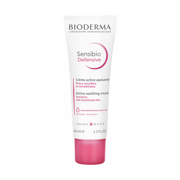 Bioderma Sensibio Defensive Active 40ml soothing cream sensitive skin barrier repair hydration Health Boutique