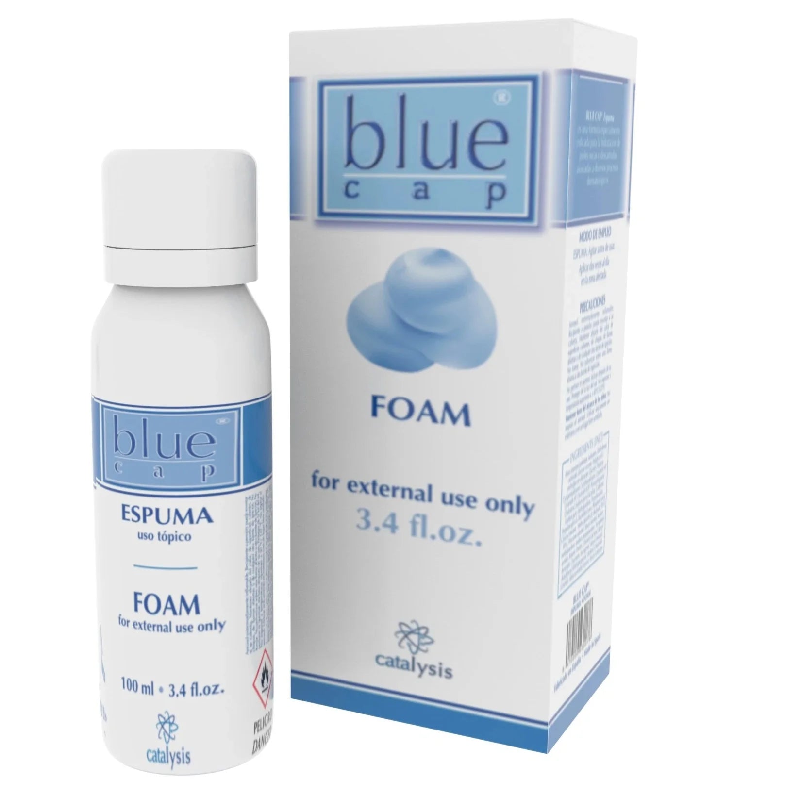 Blue Cap Foam 100ml soothing scalp and skin care foam with zinc pyrithione Health Boutique