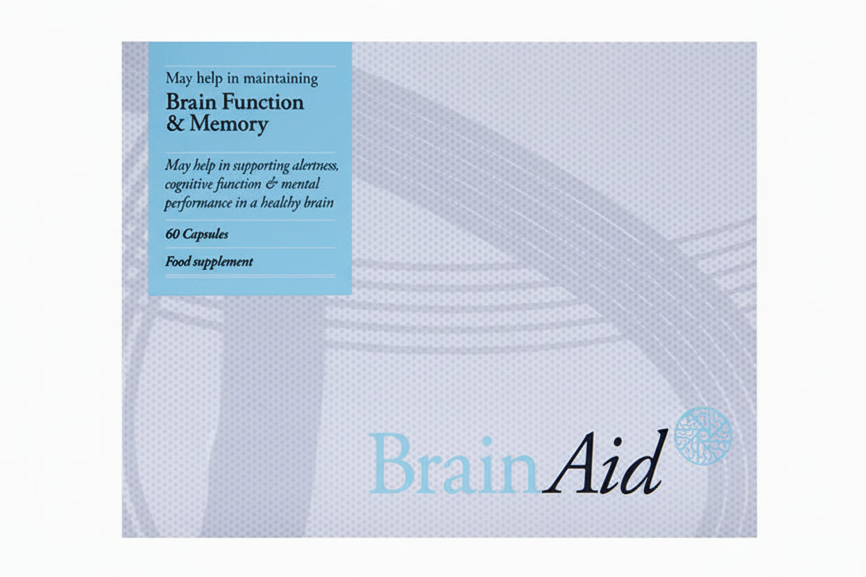 Brain Aid capsules 60 memory cognitive support brain health supplement