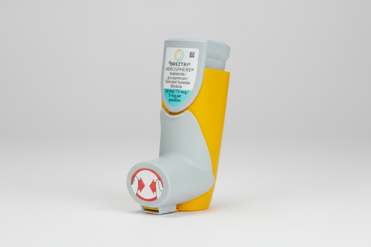 Breztri Aerosphere 5/7.2/160 mcg COPD maintenance inhaler 120 doses- Health Boutique Jordan