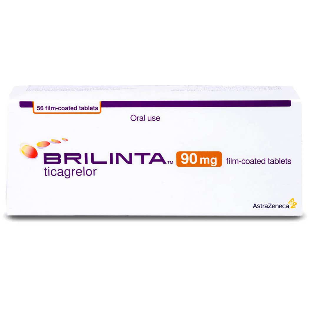Brilinta 90 mg ticagrelor prescription antiplatelet tablet pack- health boutique Jordan