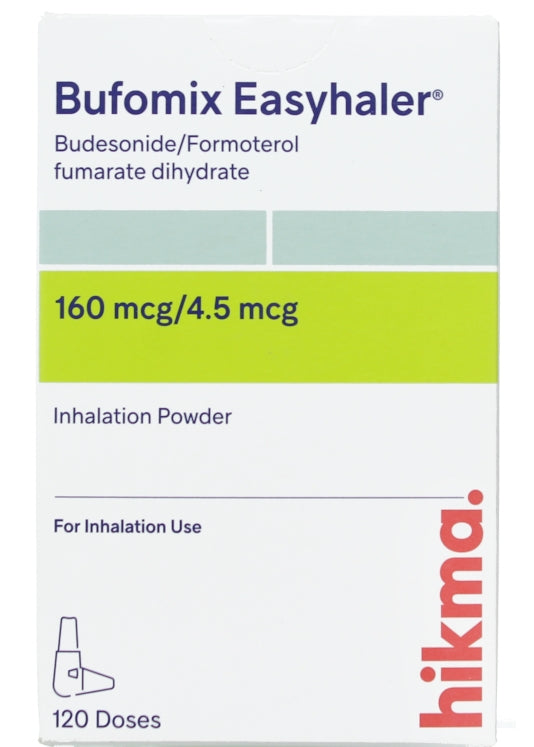 Bufomix Easyhaler 160/4.5 mcg budesonide formoterol inhaler 120 doses