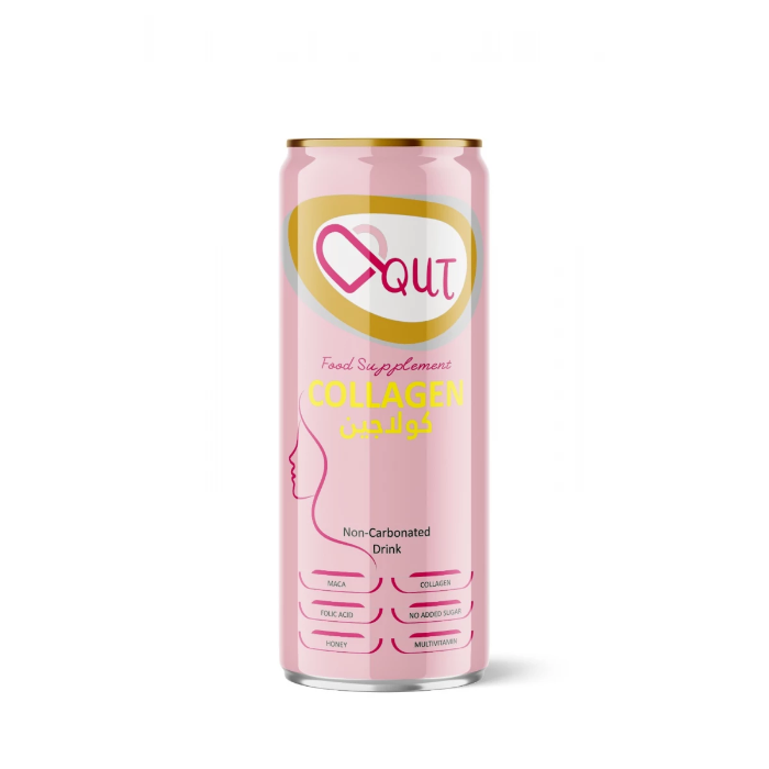 Buy QUT Collagen Drink 250ml at HealthBoutiqueJo.com – premium beauty collagen for glowing skin, hydration & firmness. Fast delivery in Jordan & GCC.