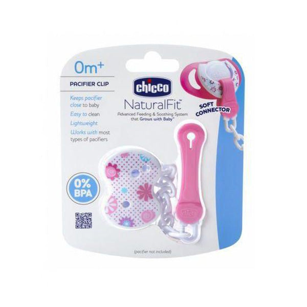 Chicco Clip With Chain - Pink