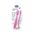 Chicco Soft Silicon Spoon Bi- Pack 6m+