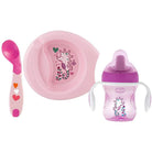 Chicco Weaning Set 6m+ Girl W/ Pink Spoon