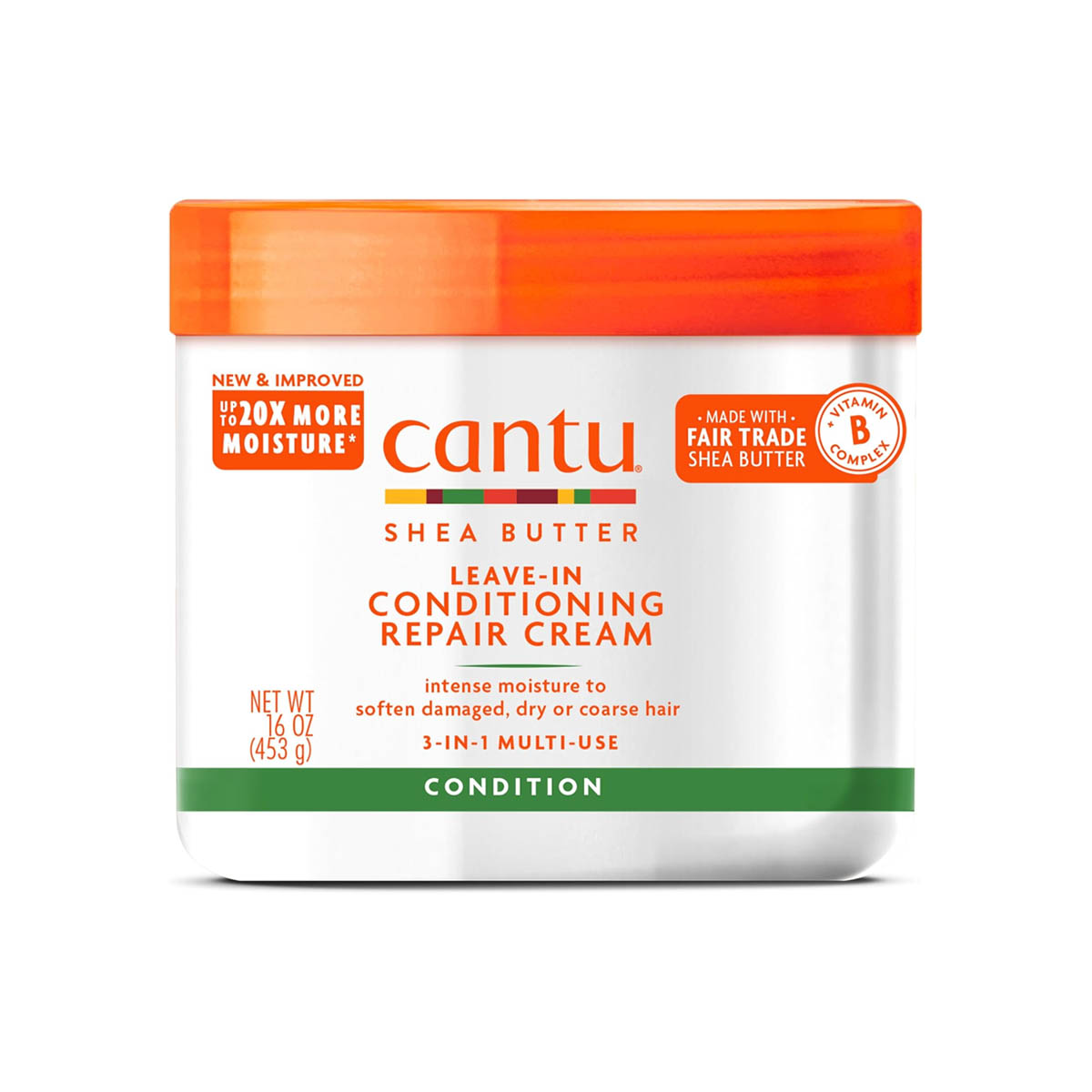 Cantu Argan Oil Leave-In Conditioning Repair Cream 453g moisturizing leave-in hair treatment Health Boutique