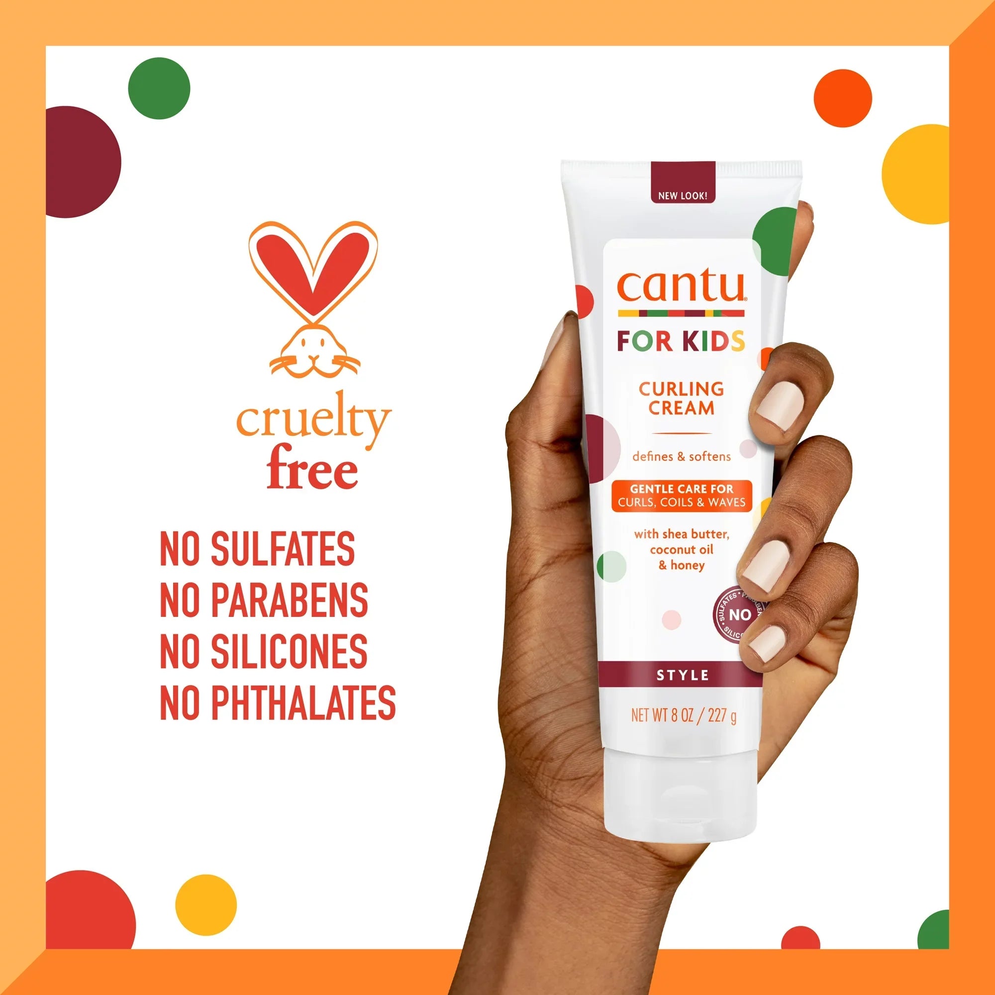 Cantu Care for Kids Curling Cream 227g moisturizing curl cream for children's textured hair Health Boutique