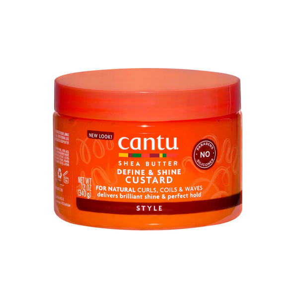 Cantu Define & Shine Custard 340g curl defining custard for frizz control and shine Health Boutique