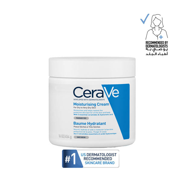 Cerave Moisturizing Cream For Dry To Very Dry Skin With Hyaluronic Acid 454g