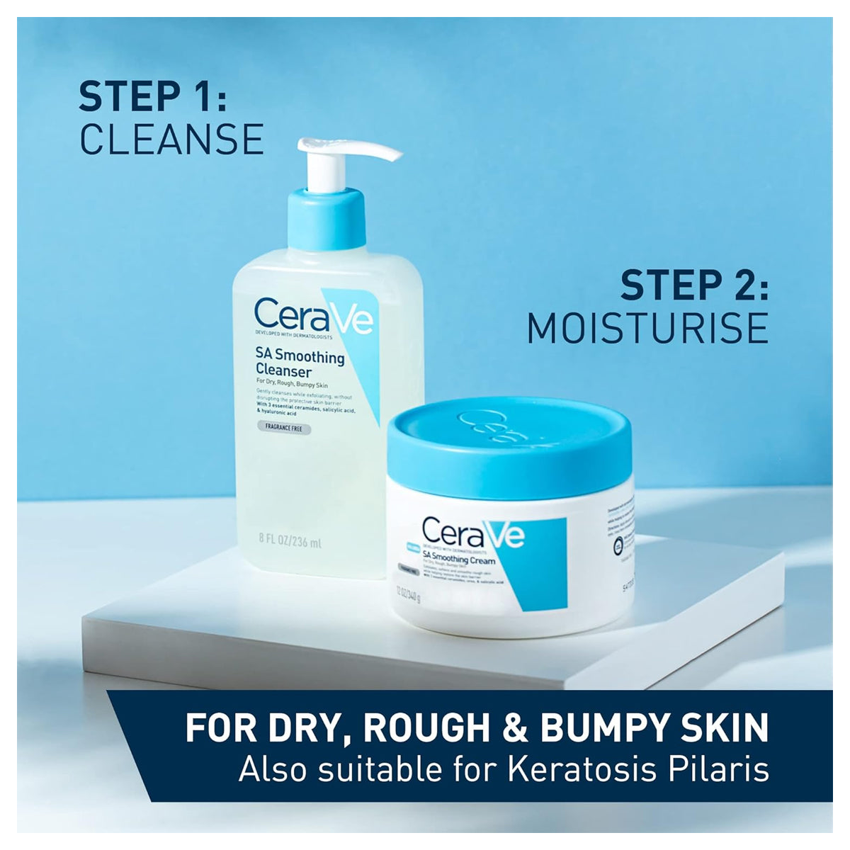 CeraVe urea salicylic acid ceramide smoothing cream 10% 340g body moisturizer Health Boutique
