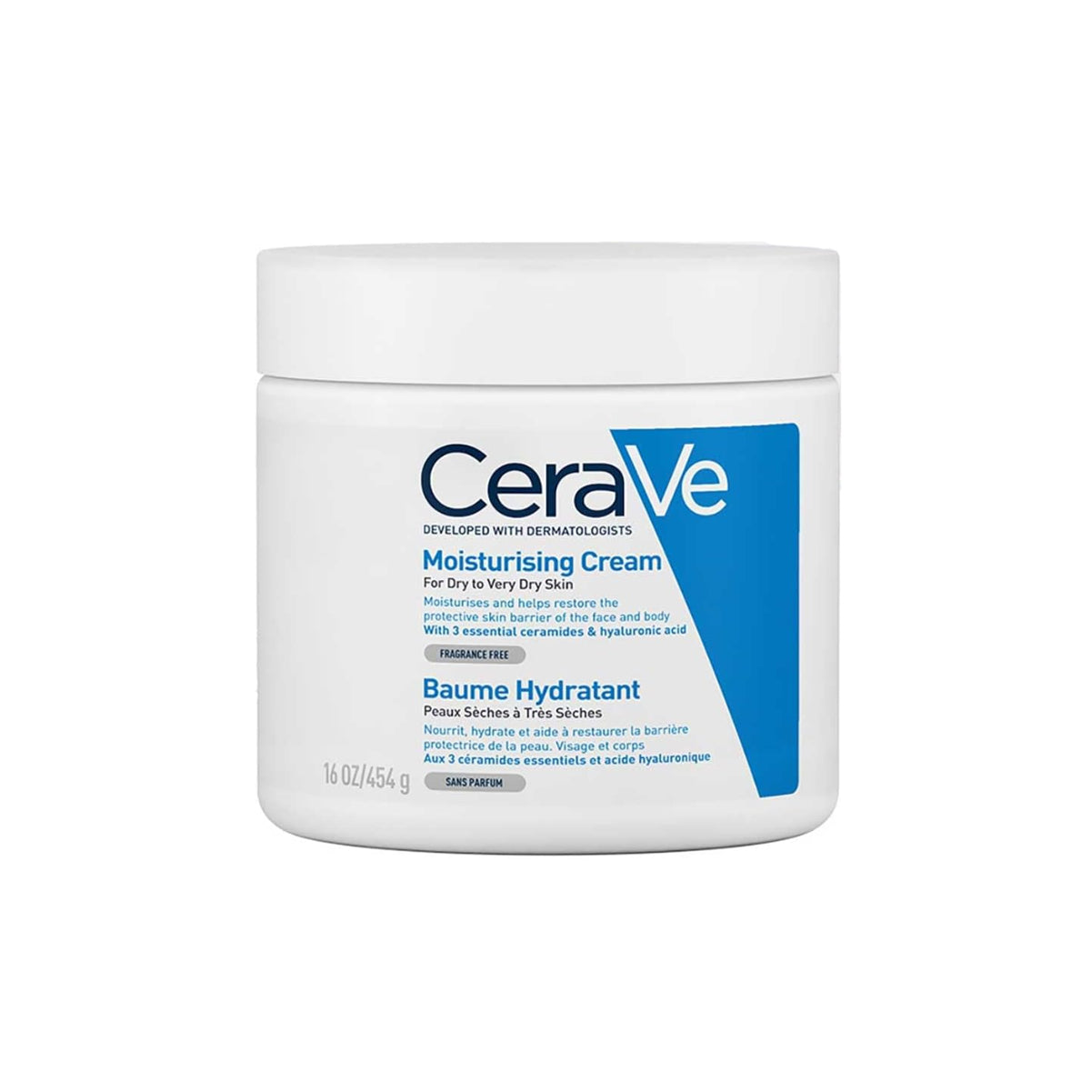 Cerave Moisturizing Cream For Dry To Very Dry Skin With Hyaluronic Acid 454g