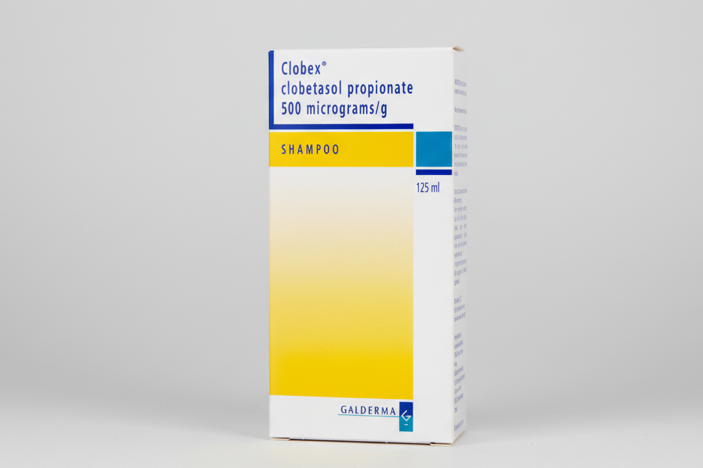 Clobex 0.05% clobetasol propionate shampoo 125 ml for scalp psoriasis