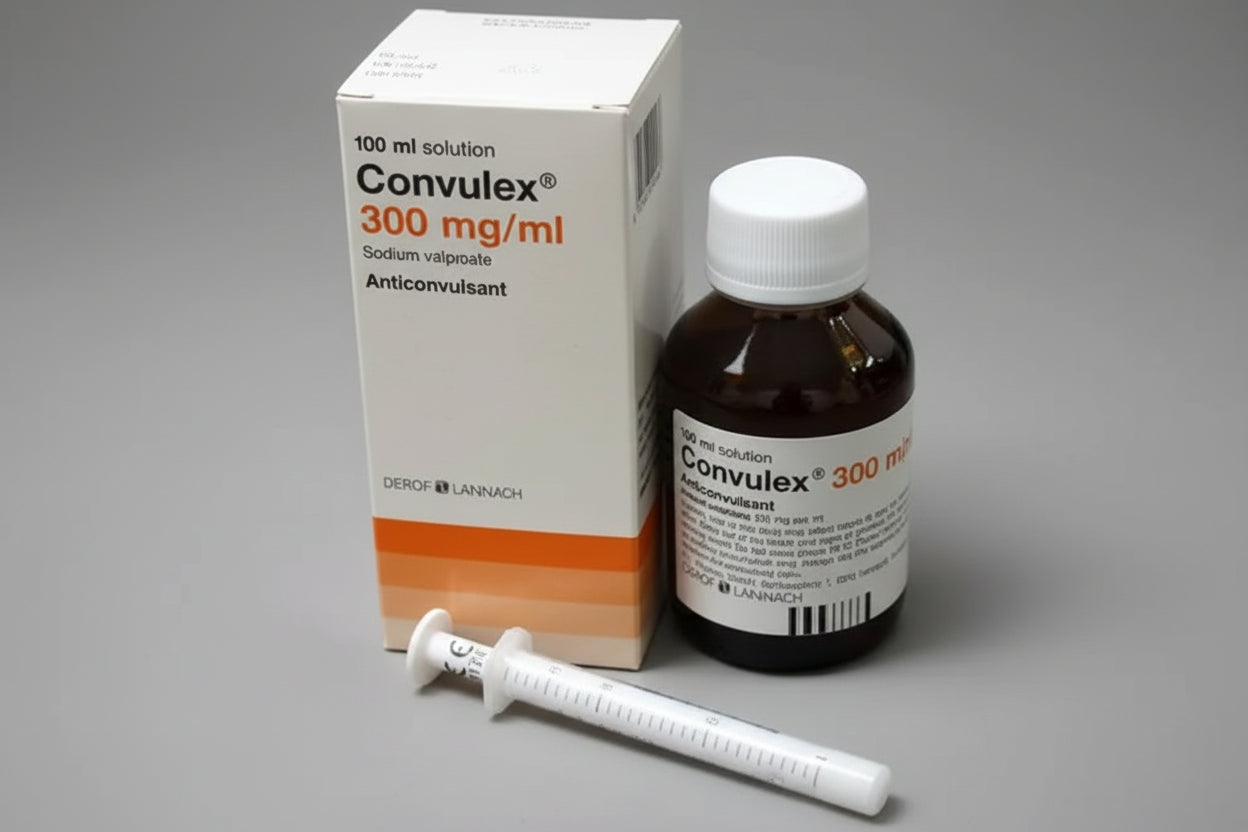 Convulex® 300 mg/5 ml Syrup (100 ml) – Sodium Valproate for Seizure Control