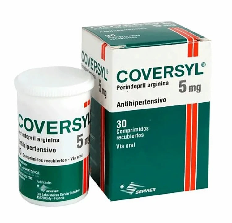 Coversyl 5 mg perindopril coated tablet 30 hypertension prescription medicine