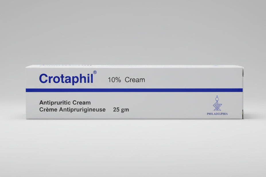 Crotaphil crotamiton 10 percent anti itch scabies skin cream 25 g tube Health Boutique Health Boutique