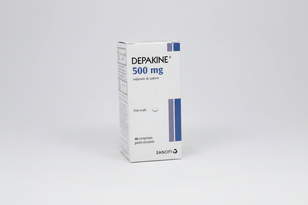 Depakine 500 mg EC sodium valproate enteric-coated tablets 40