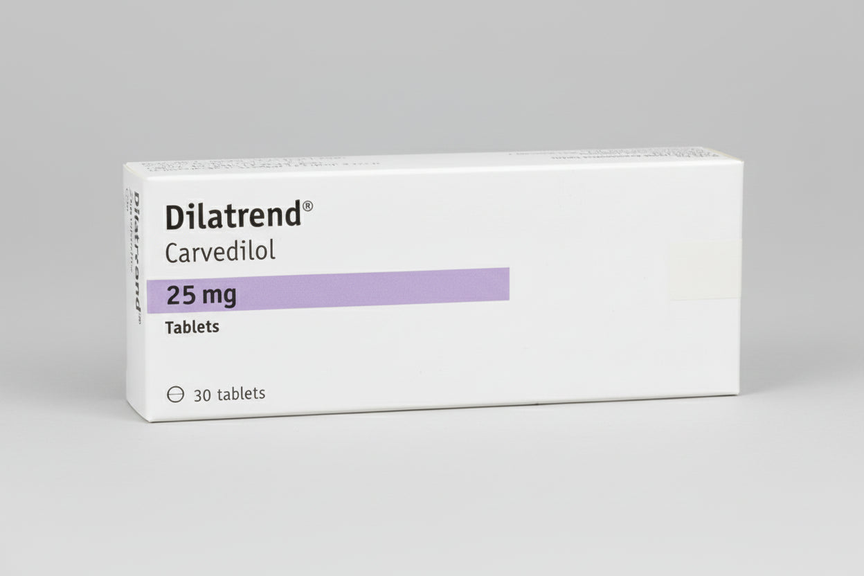 DILATREND® 25 MG (30 Tablets) – Cardiovascular Prescription Medicine