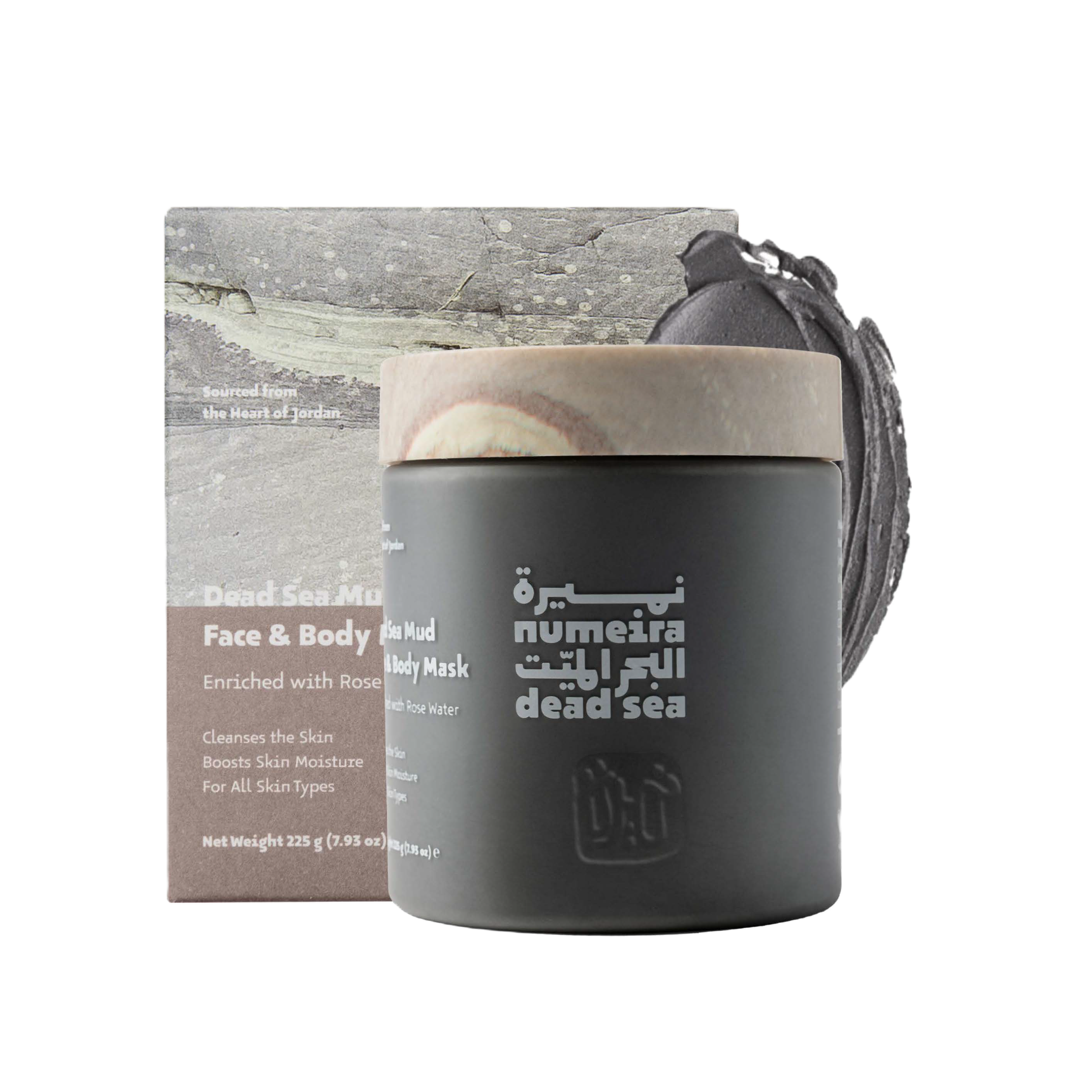 Numeira Dead Sea Mud Face & Body Mask for Deep Cleansing and Radiance