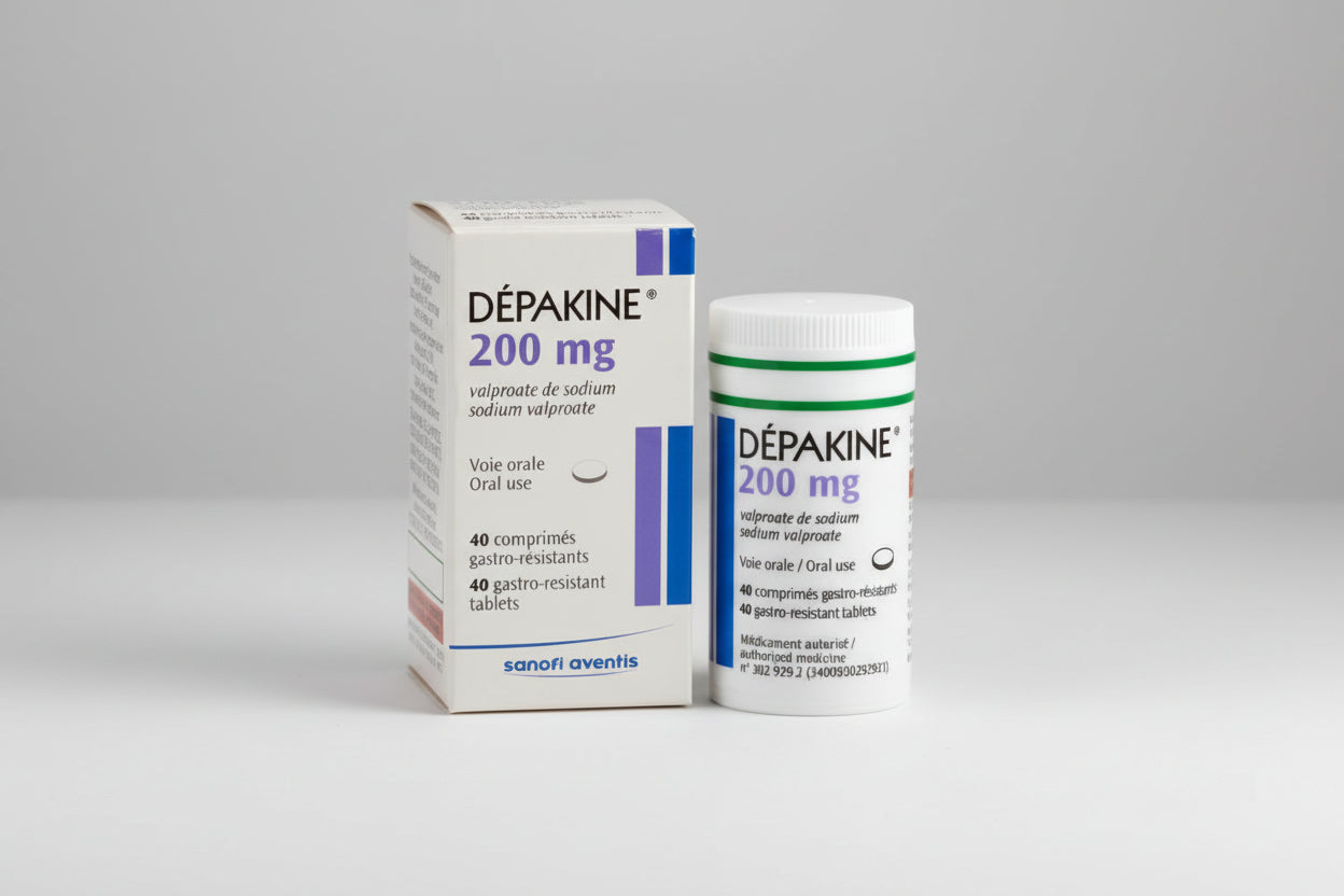 Depakine 200mg EC Tablet 40 sodium valproate epilepsy seizure support medicine
