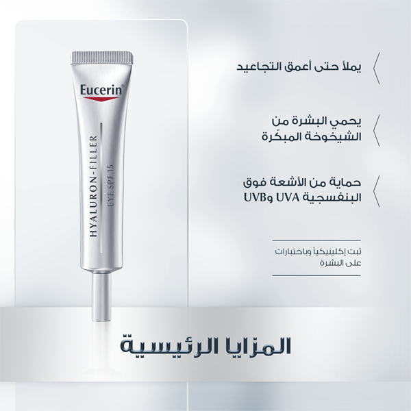 Eucerin Hyaluron-Filler anti-wrinkle eye cream SPF15 15ml Health Boutique