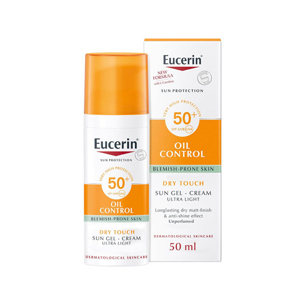 Eucerin Sun Oil Control L-Carnitine SPF50+ dry touch gel cream 50ml Health Boutique