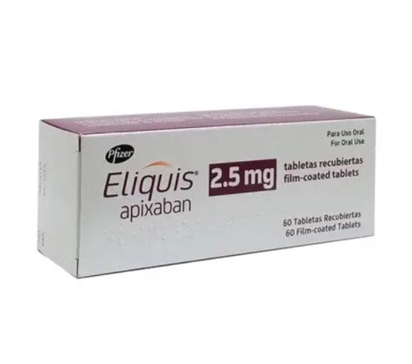 Eliquis 2.5 mg tablets apixaban oral anticoagulant therapy