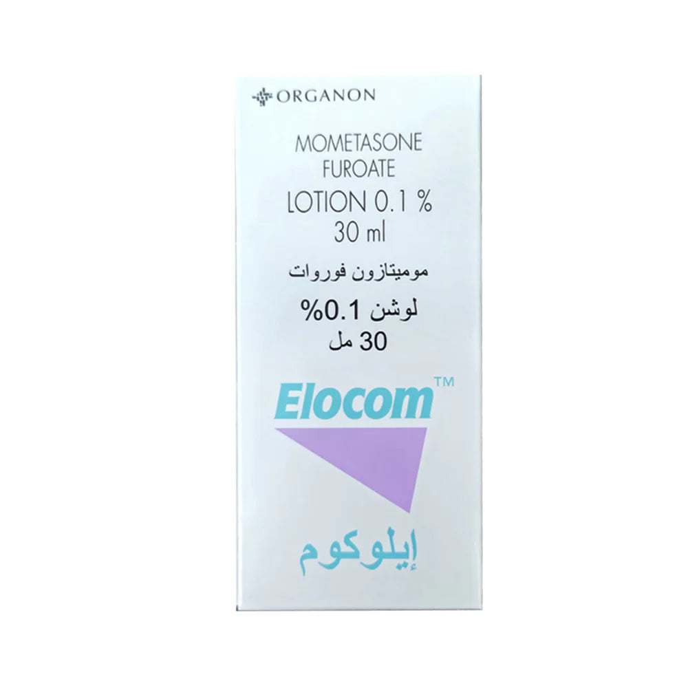 Elocom 0.1% lotion 30 ml mometasone furoate corticosteroid skin and scalp treatment