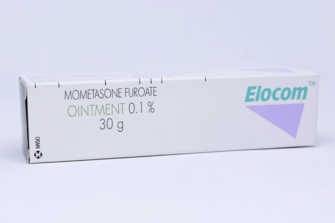 Elocom 0.1% ointment 30 gm mometasone furoate corticosteroid skin treatment ointment