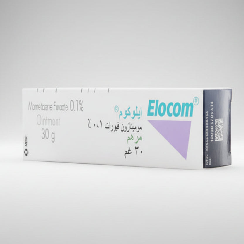Elocom 0.1% ointment 30 gm mometasone furoate corticosteroid skin treatment ointment