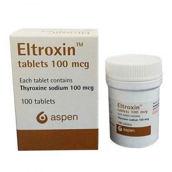 Eltroxin 100 mcg 100 tablets levothyroxine thyroid hormone replacement medication