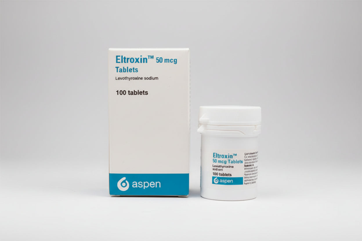 Eltroxin 50 mcg 100 tablets levothyroxine thyroid hormone replacement medication
