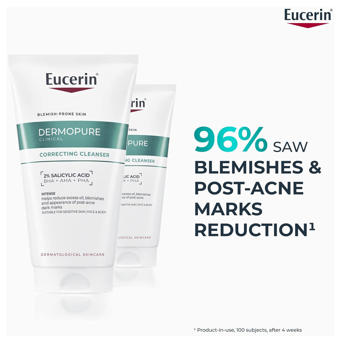 Eucerin Dermopure Clinical Correcting Cleanser for Acne-Prone Skin 150ml