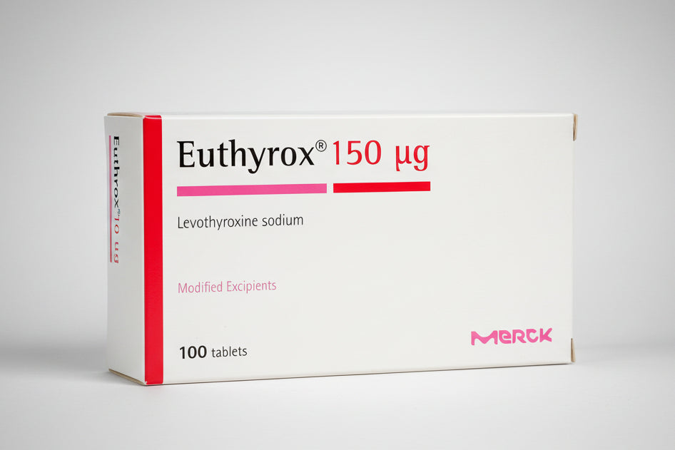 Euthyrax® 150 mcg Tablets (100 Tablets) –Levothyroxine Hypothyroidism Therapy 