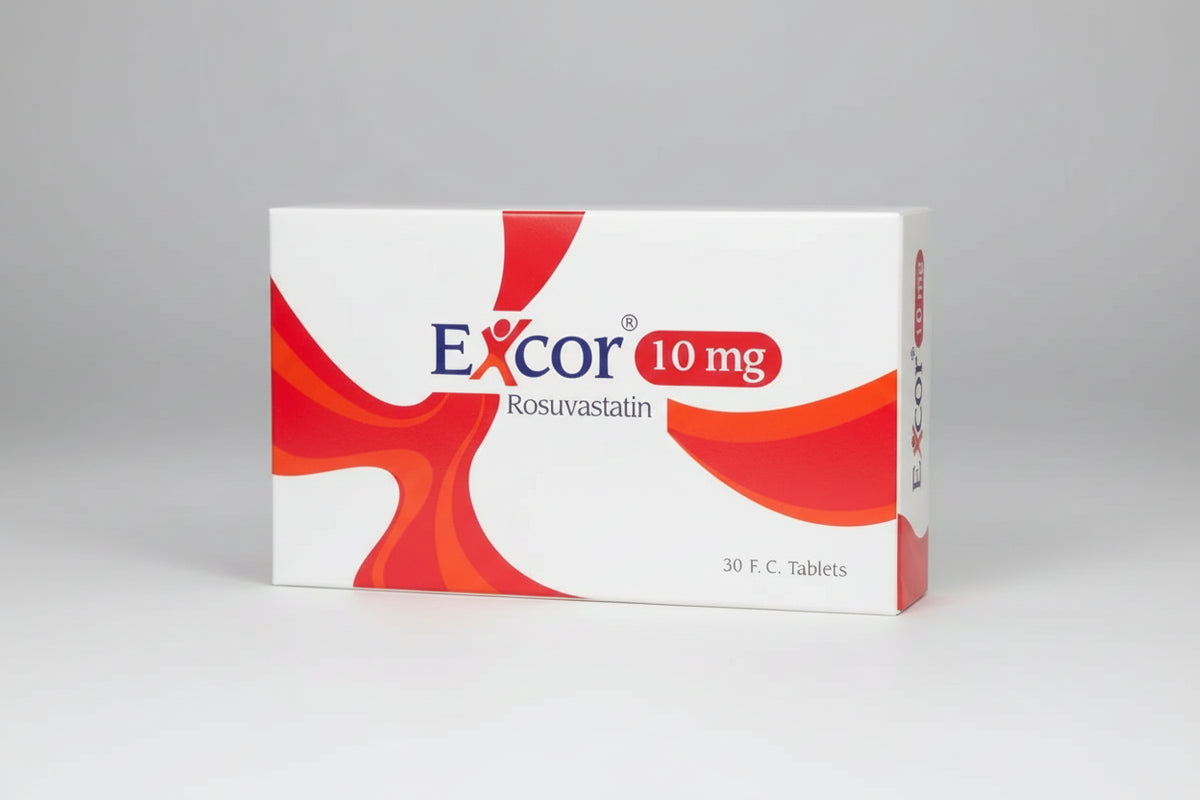 Excor 10 mg Rosuvastatin Tablets 30- Health Boutique – the health boutique