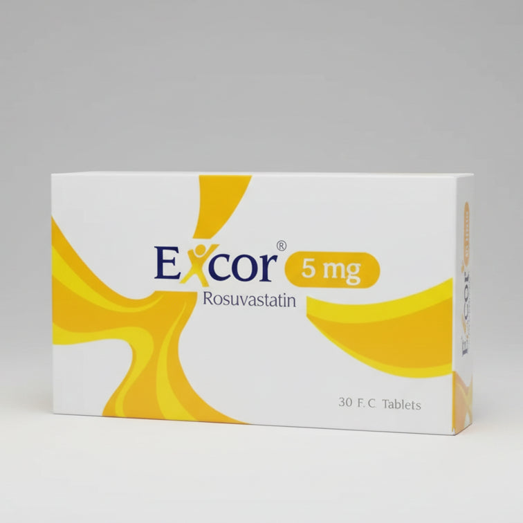 Excor 5 mg rosuvastatin tablets 30 for cholesterol management