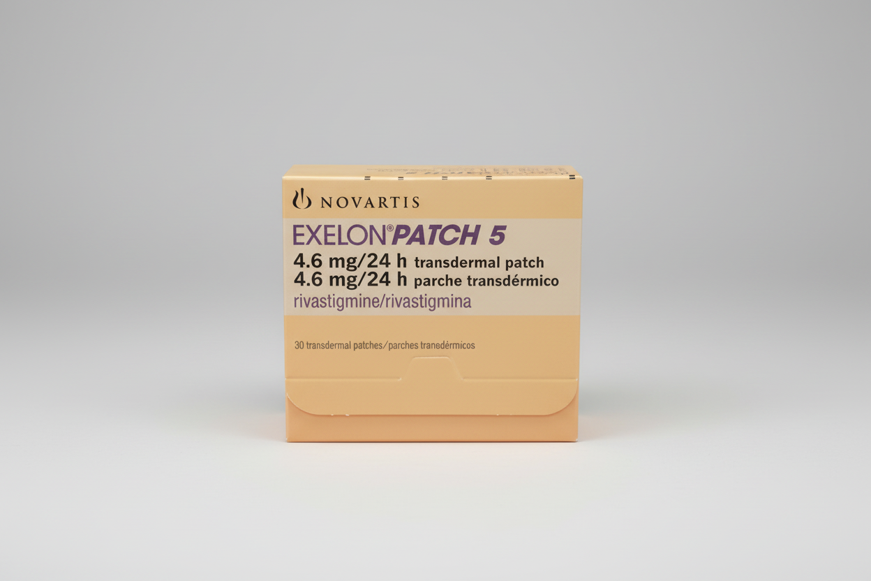 Exelon patch 4.6 mg 24 h rivastigmine transdermal patch Alzheimer’s dementia therapy