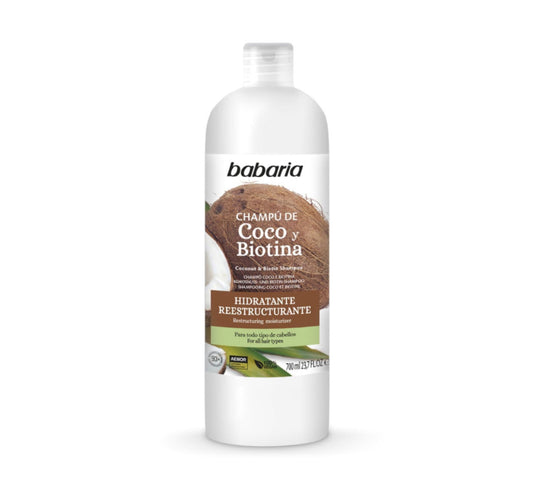 Babaria Coconut and Biotin Moisturising Shampoo 700ml