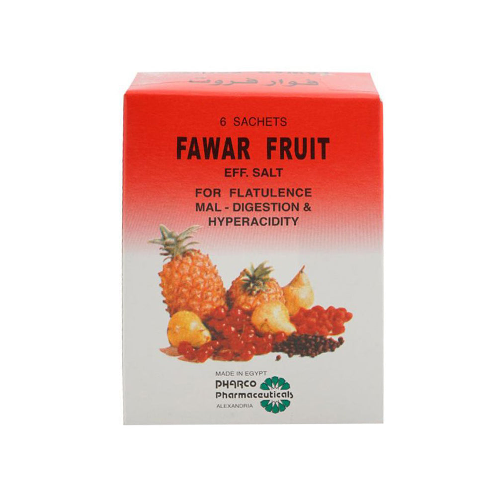 Fawar Fruit effervescent powder 6x5g sachets digestive support